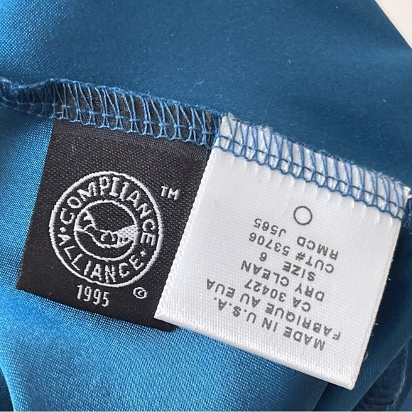 Vintage y2k Laundry by Shelli Segal Beaded Strap Silk Fairy Garden Midi Dress 6 - Picture 11 of 14